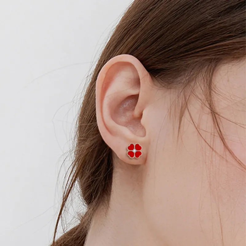 IS YOU 18K Gold Stud Earrings Women's-4