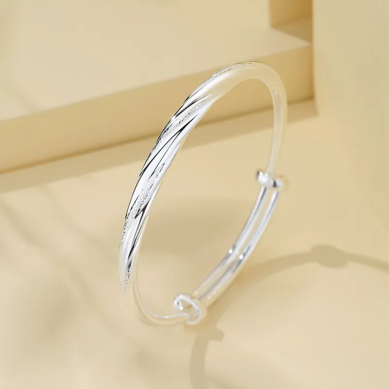 IS YOU 999 Fine Silver Bangles Women's-2