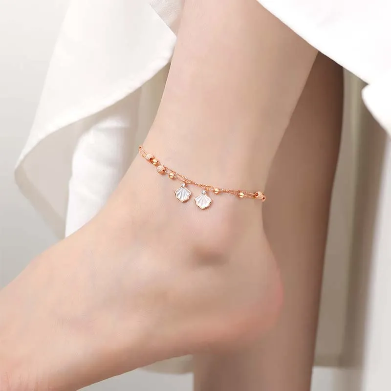 IS YOU S925 Silver Anklets Women's-4