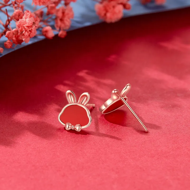 IS YOU 18K Gold Stud Earrings Women's-2