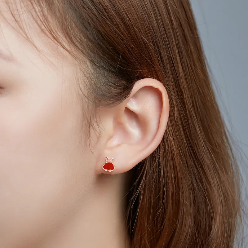 IS YOU 18K Gold Stud Earrings Women's-3