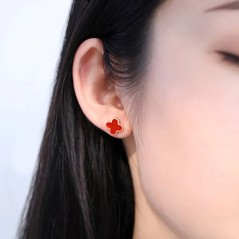 IS YOU Agate Stud Earrings Women's-2