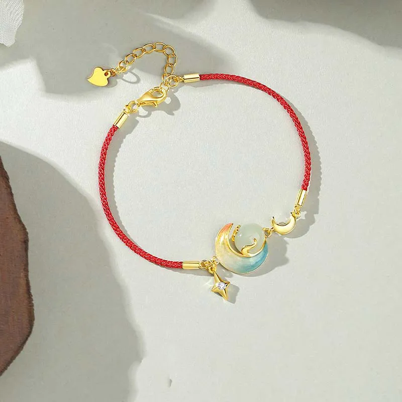 IS YOU Hetian Jade Bracelets Pale Greenish White Jade Women's-2