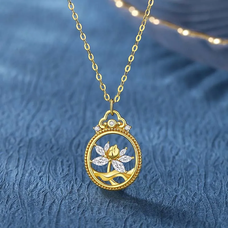 IS YOU S925 Silver Zircon Necklaces Women's-2