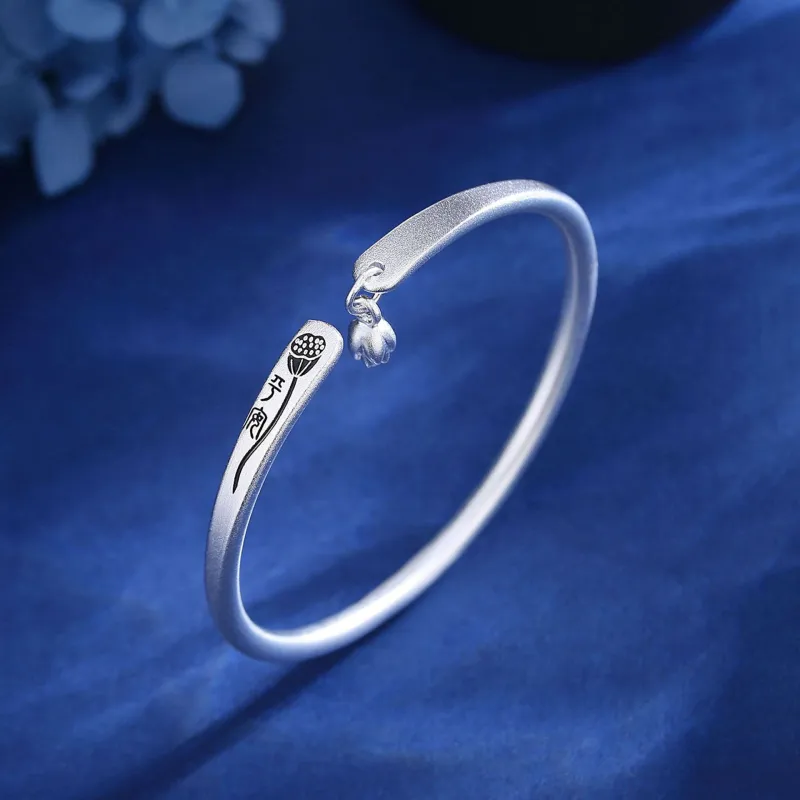IS YOU Foot Silver 990 Bangles Women's-3