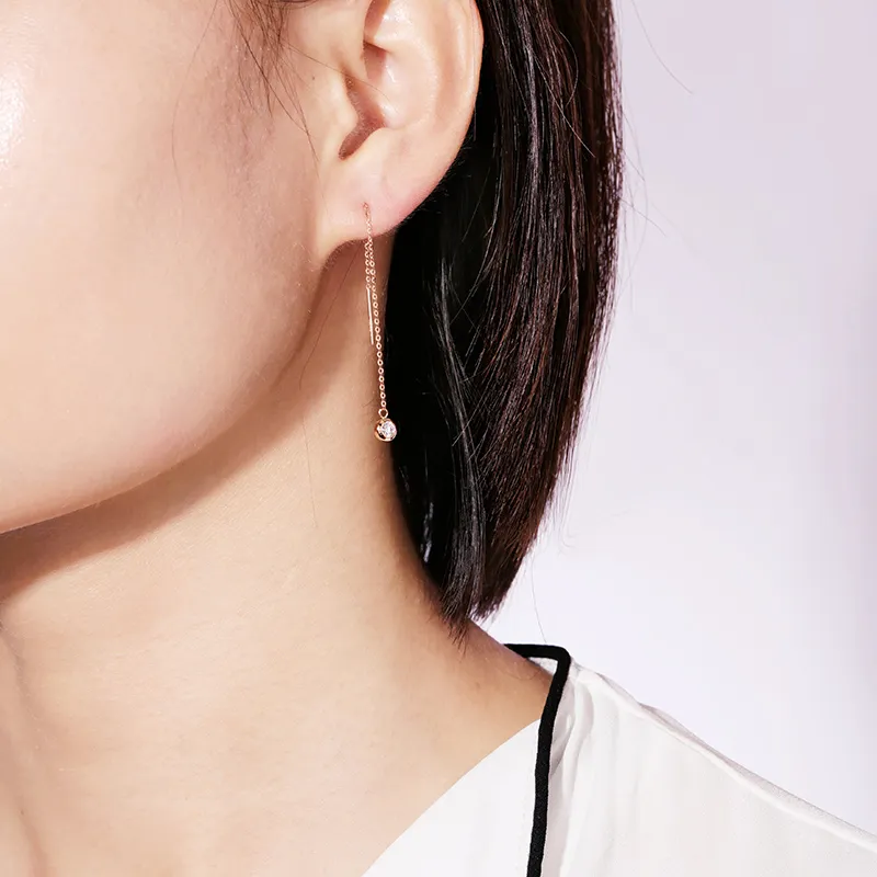 IS YOU 18K Gold Drop Earrings Women's-3
