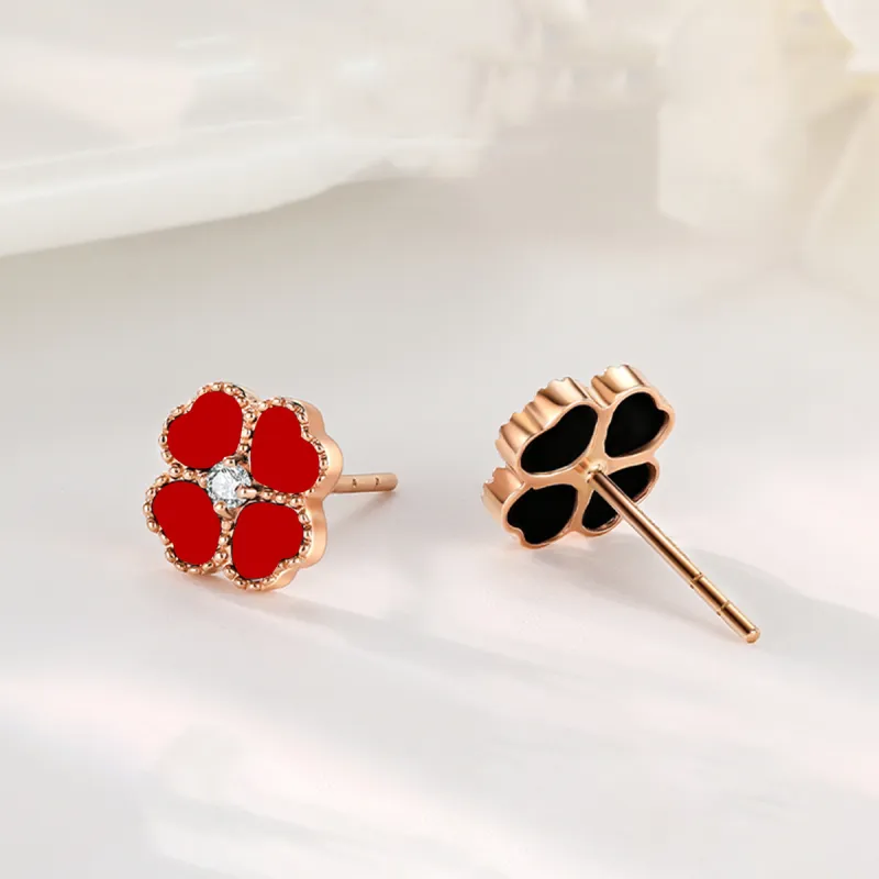 IS YOU 18K Gold Stud Earrings Women's-3