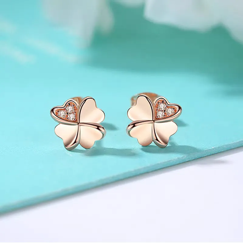 IS YOU 18K Gold Stud Earrings Women's-4