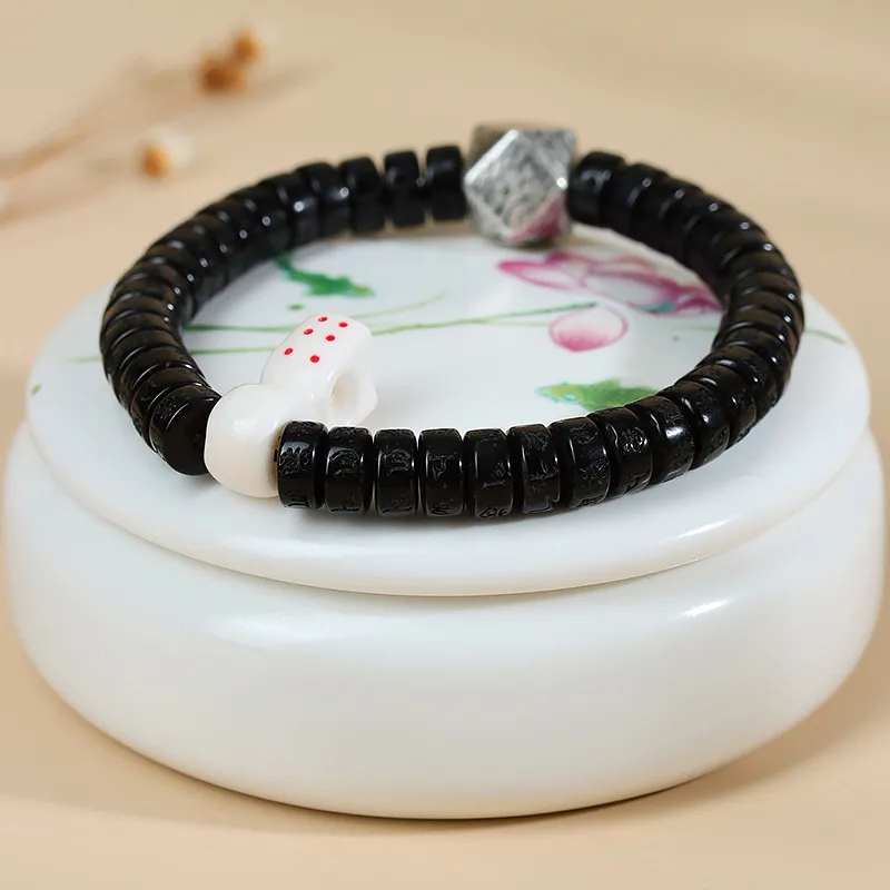 Wanshu Coconut Shell Beads Bracelets Unisex-6
