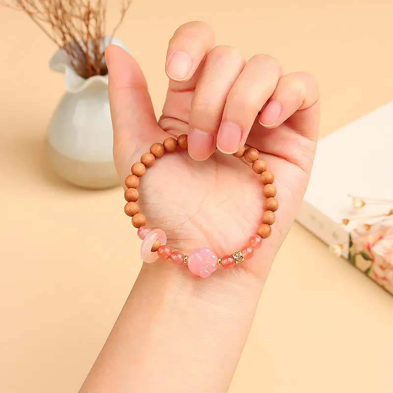 Wanshu Sandalwood Wooden Bracelets Women's-2