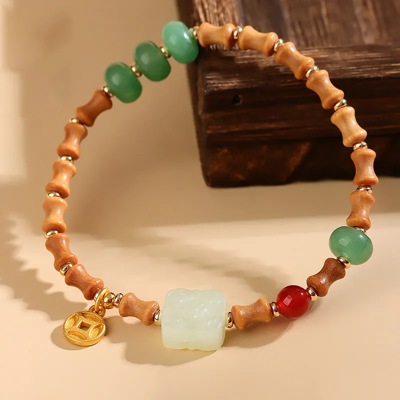 Wanshu Barbie Sandalwood Bracelets Unisex-3