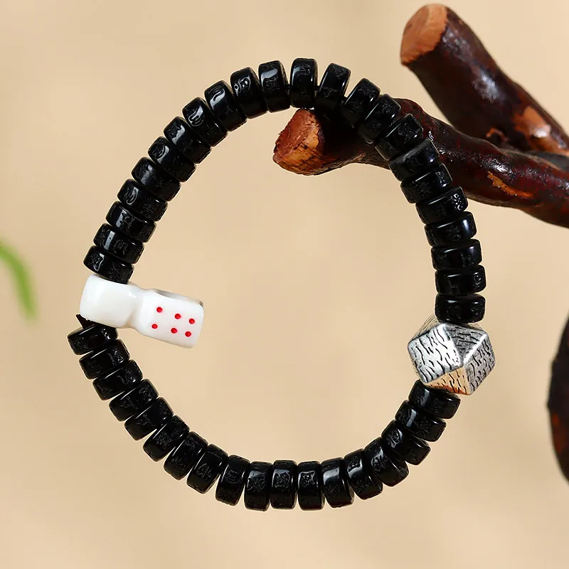 Wanshu Coconut Shell Beads Bracelets Unisex-3