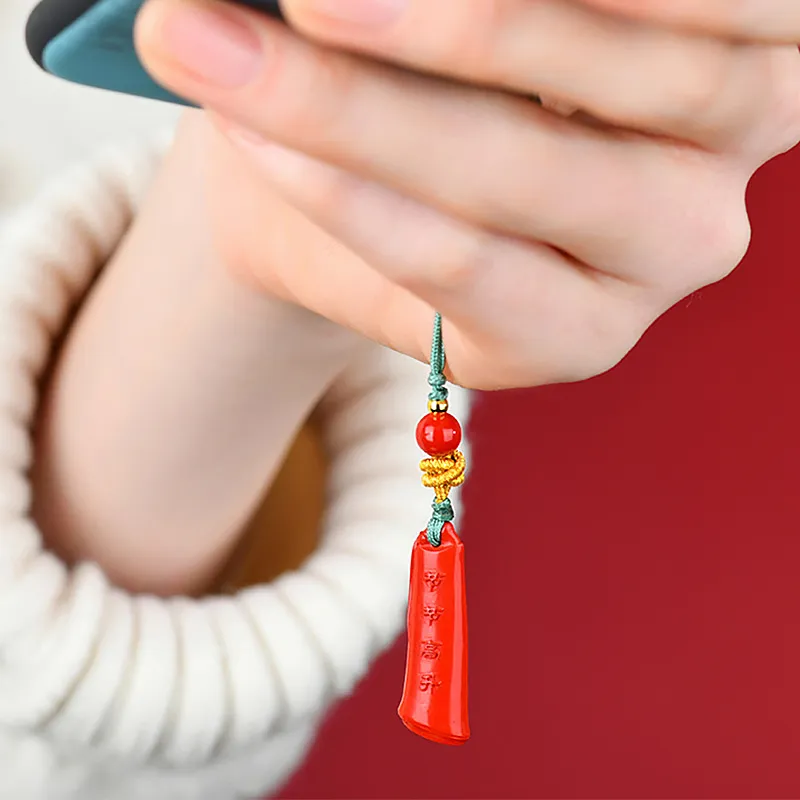Wanshu Cinnabar Jade Pendants Unisex-2