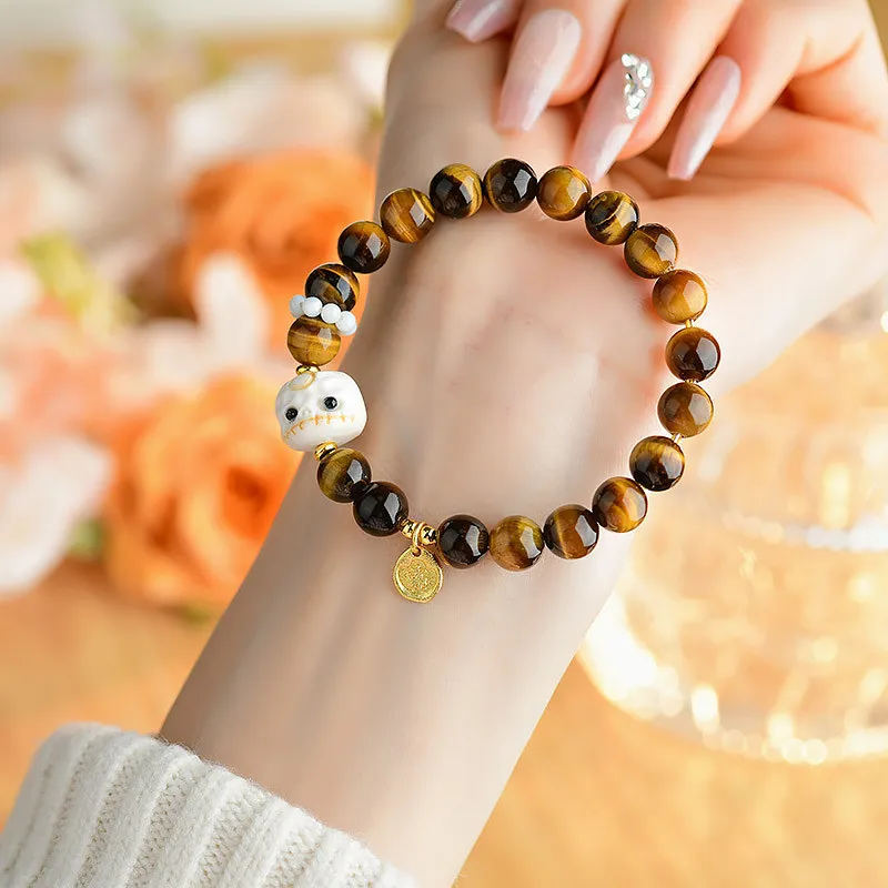 Wanshu Tiger's Eye Stone Bracelets Unisex-3