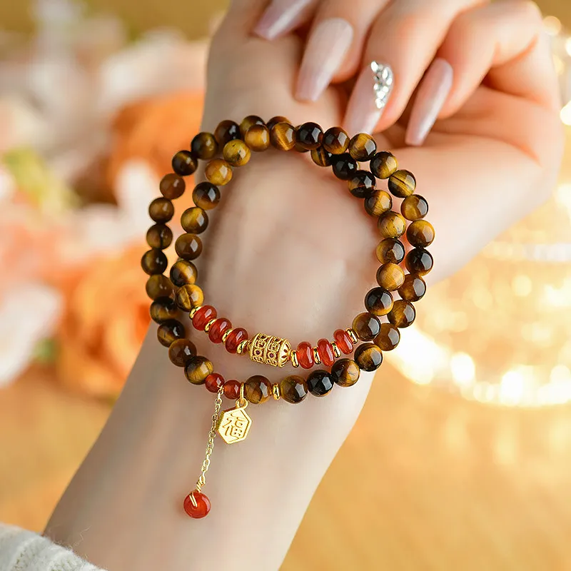 Wanshu Tiger's Eye Stone Bracelets Unisex-3