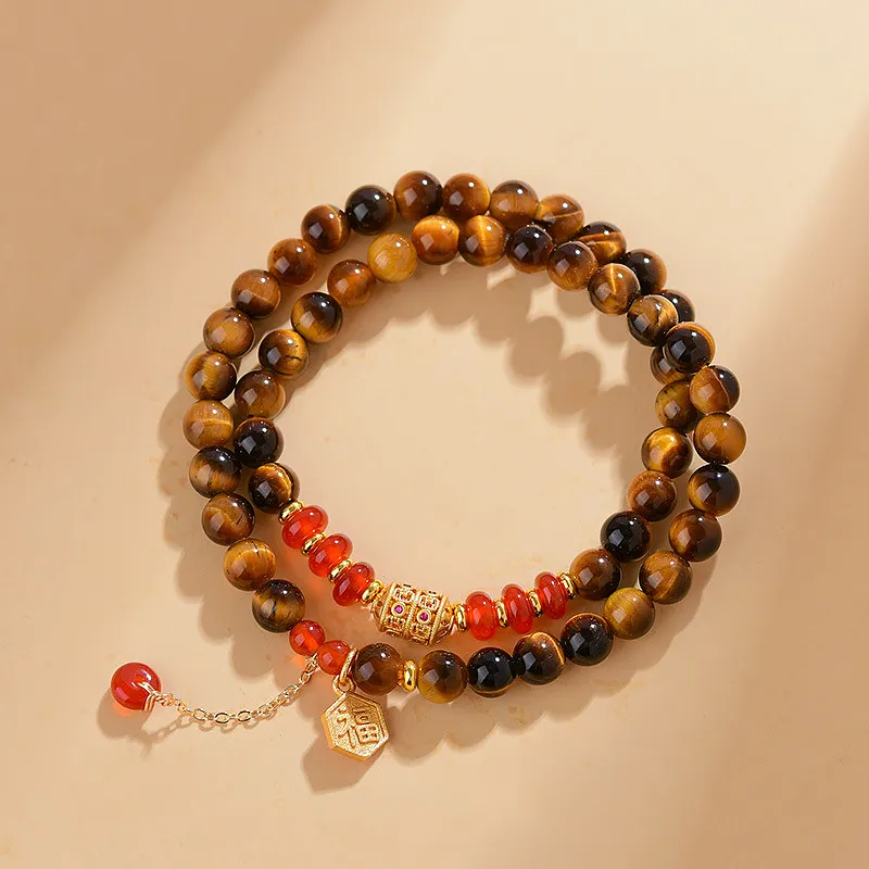 Wanshu Tiger's Eye Stone Bracelets Unisex-4