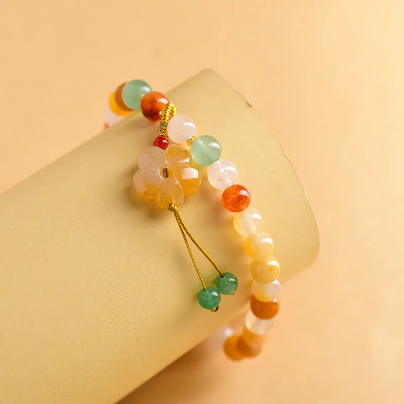 Wanshu Golden Silk Jade Bracelets Women's-5