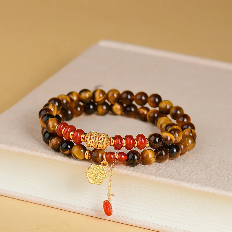 Wanshu Tiger's Eye Stone Bracelets Unisex-5