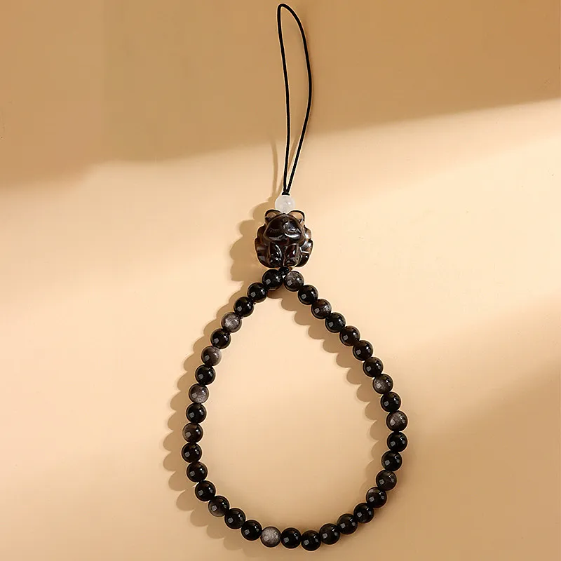 Wanshu Obsidian Pendants Unisex-4