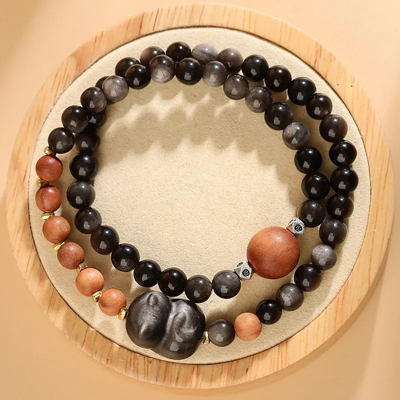 Wanshu Obsidian Bracelets Unisex-6