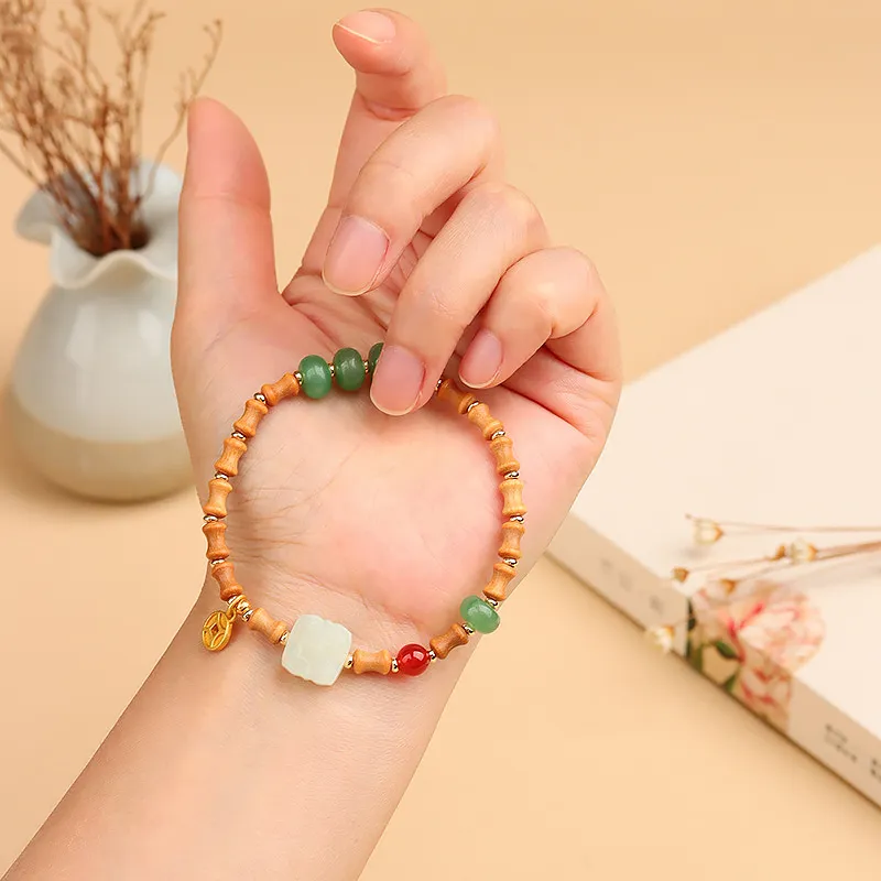 Wanshu Barbie Sandalwood Bracelets Unisex-5