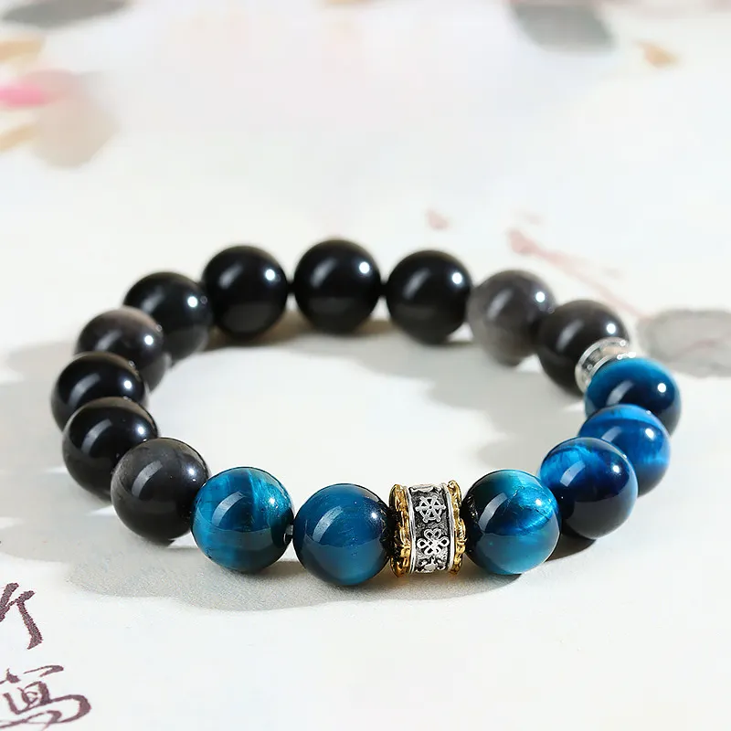 Wanshu Tiger's Eye Stone Jade Bracelets Unisex-2