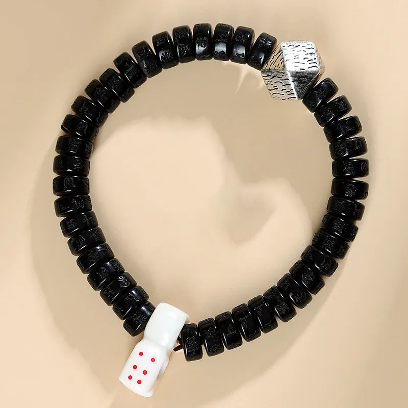 Wanshu Coconut Shell Beads Bracelets Unisex-4