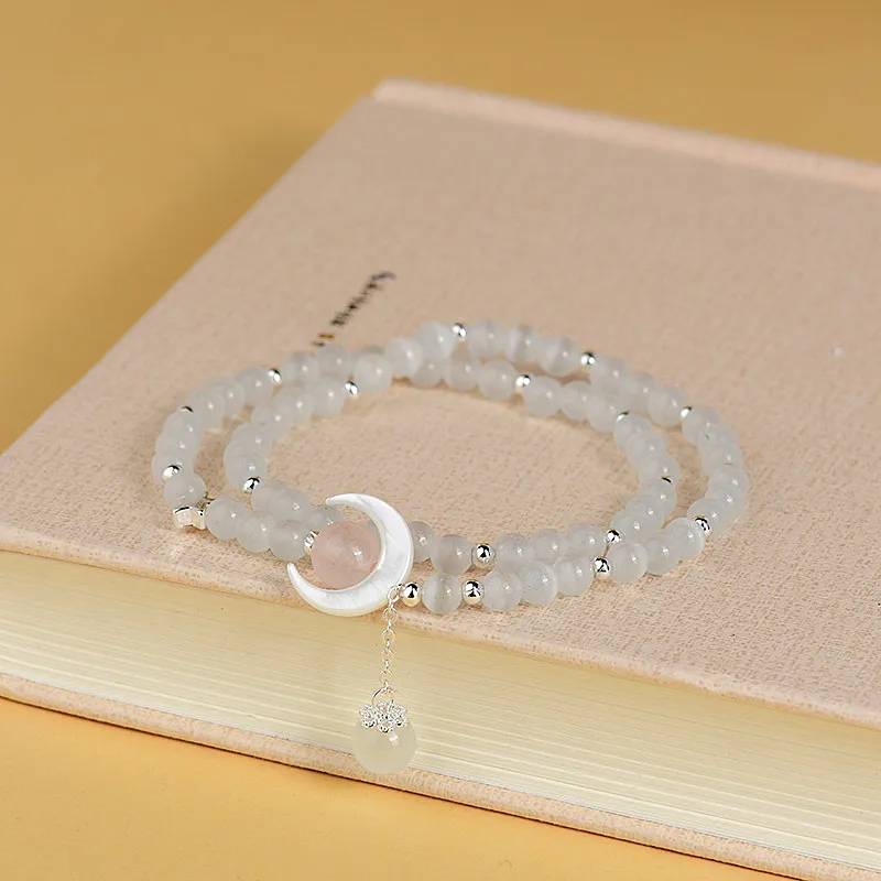 Wanshu Glass Cat Eye Bracelets Women's-5