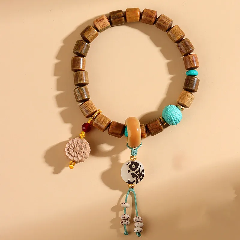 Wanshu Green Sandalwood Bracelets Unisex-2