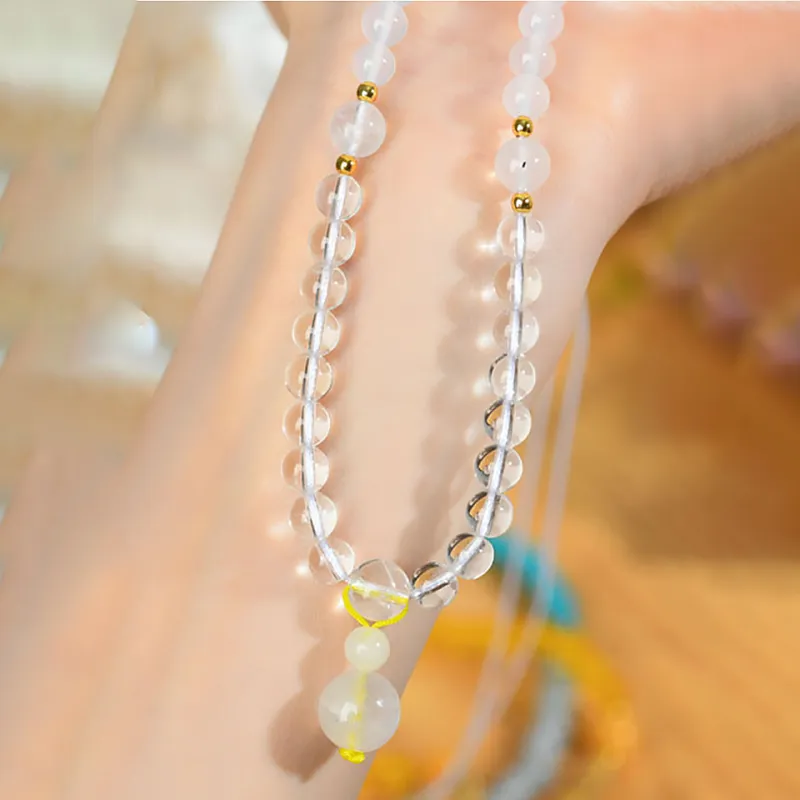 Wanshu Crystal Jade Necklaces Unisex-3