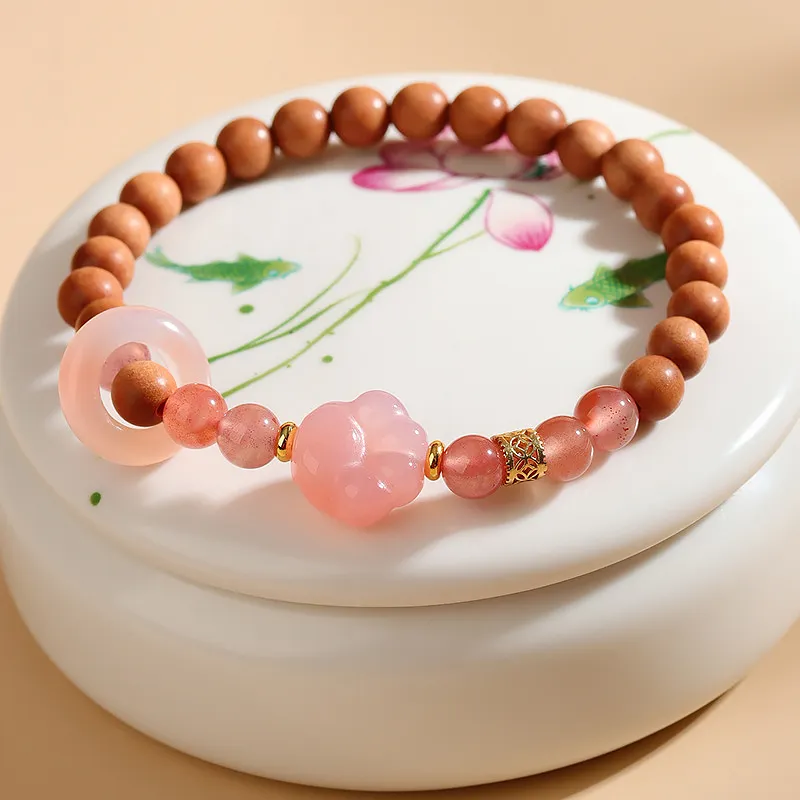 Wanshu Sandalwood Wooden Bracelets Women's-5