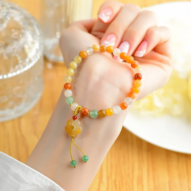 Wanshu Golden Silk Jade Bracelets Women's-2