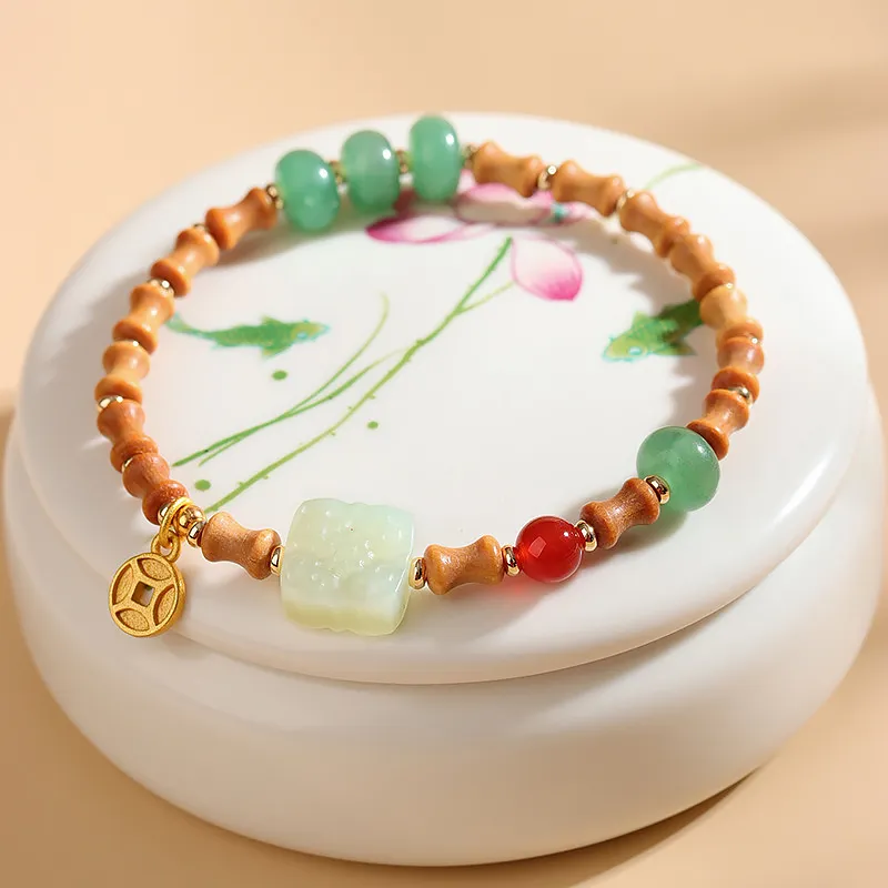 Wanshu Barbie Sandalwood Bracelets Unisex-4