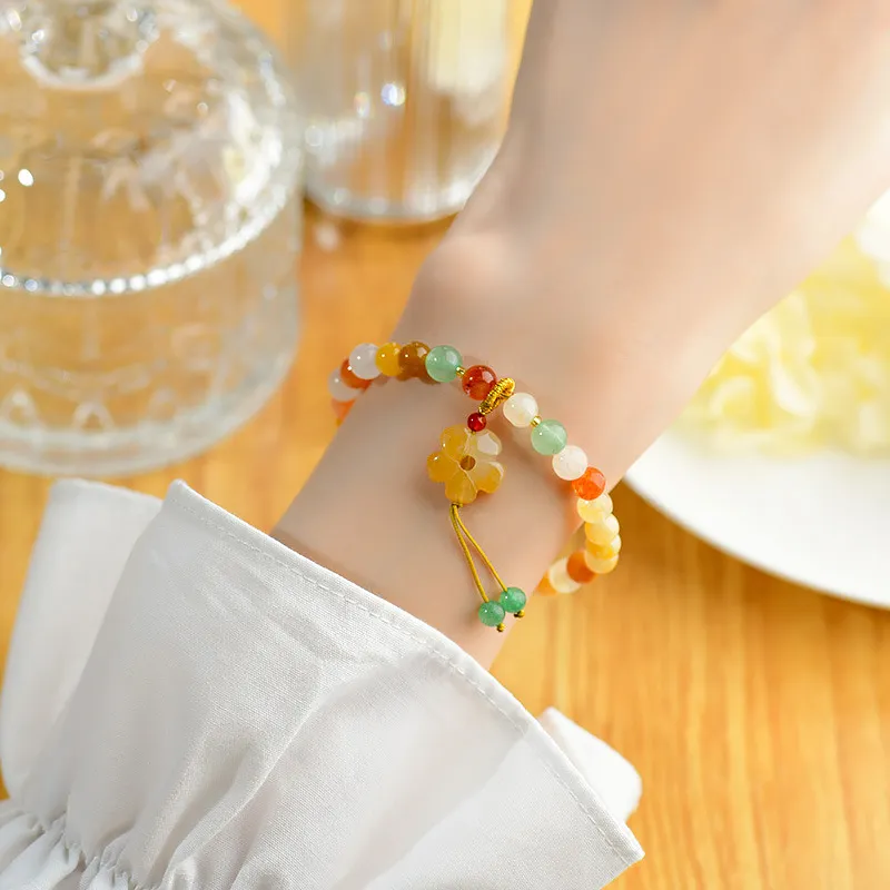 Wanshu Golden Silk Jade Bracelets Women's-1
