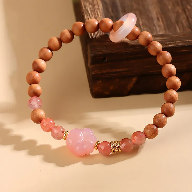 Wanshu Sandalwood Wooden Bracelets Women's-4