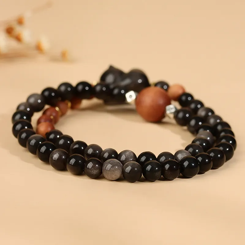 Wanshu Obsidian Bracelets Unisex-4