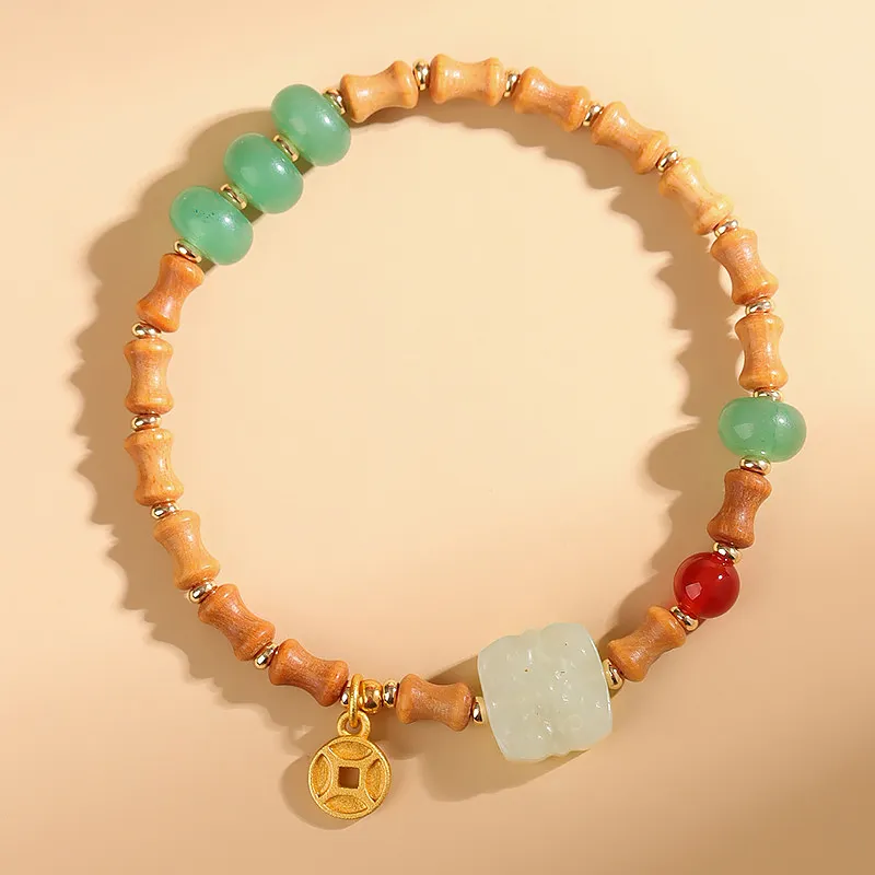 Wanshu Barbie Sandalwood Bracelets Unisex-2