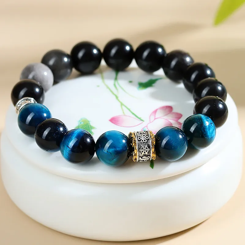 Wanshu Tiger's Eye Stone Jade Bracelets Unisex-4