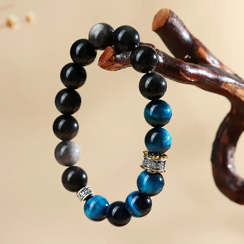 Wanshu Tiger's Eye Stone Jade Bracelets Unisex-3