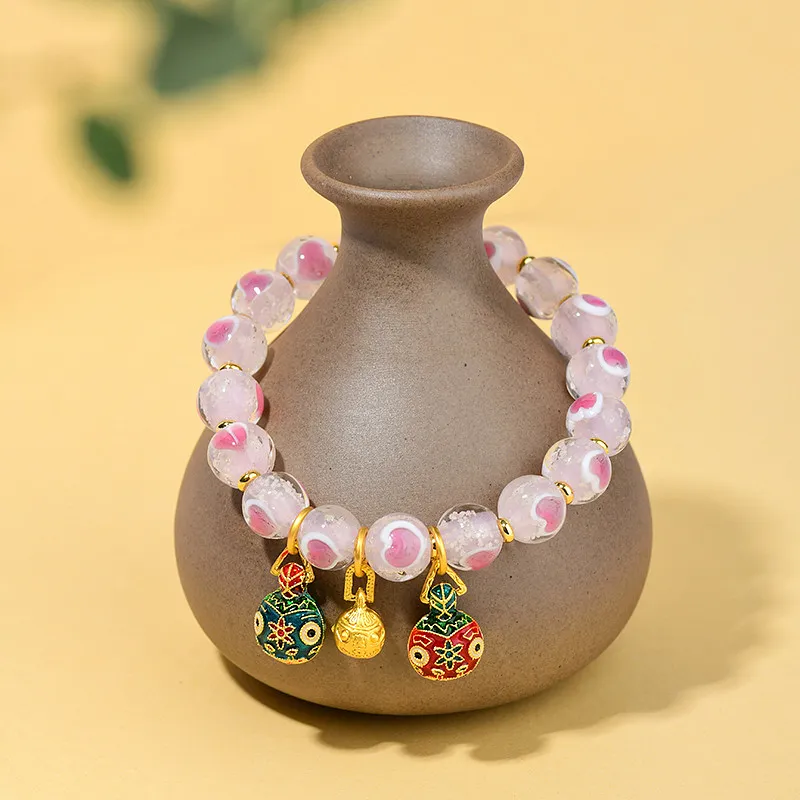 Wanshu Colored Glaze Jade Bracelets Women's-7