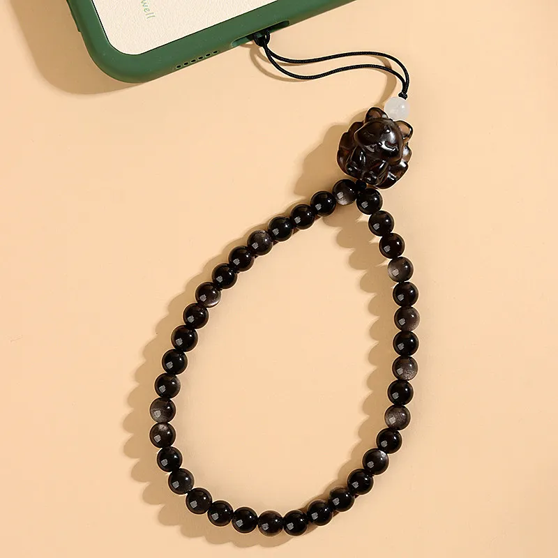 Wanshu Obsidian Pendants Unisex-2