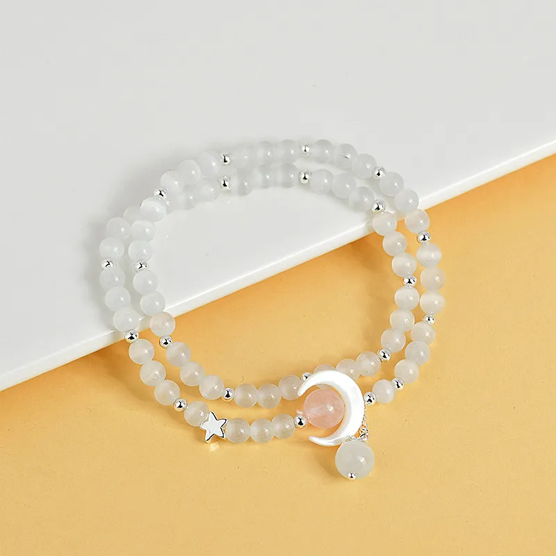 Wanshu Glass Cat Eye Bracelets Women's-4