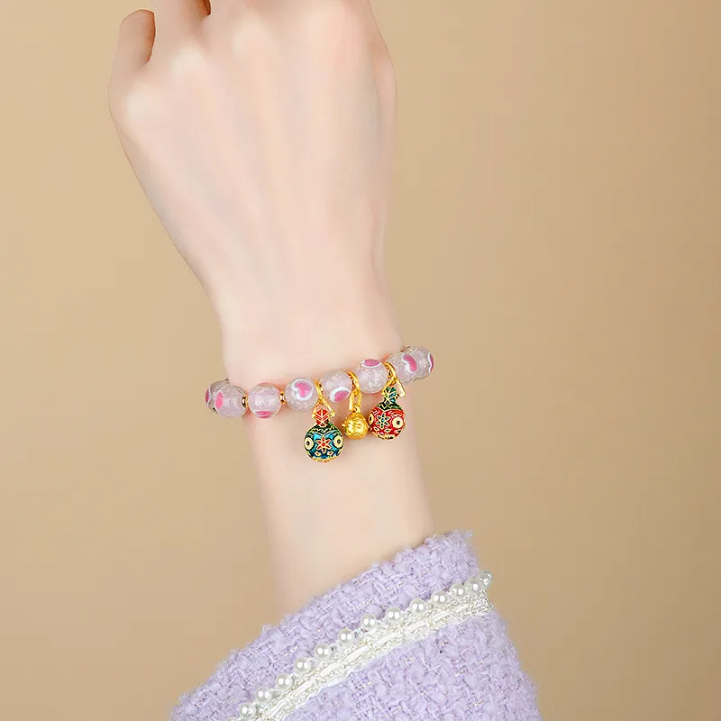 Wanshu Colored Glaze Jade Bracelets Women's-1