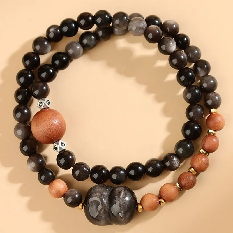 Wanshu Obsidian Bracelets Unisex-2