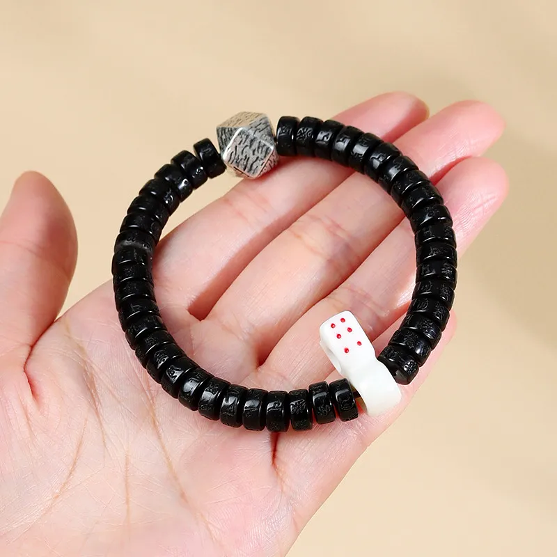 Wanshu Coconut Shell Beads Bracelets Unisex-2