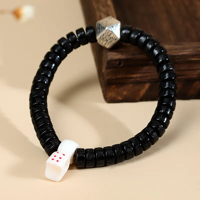 Wanshu Coconut Shell Beads Bracelets Unisex-1