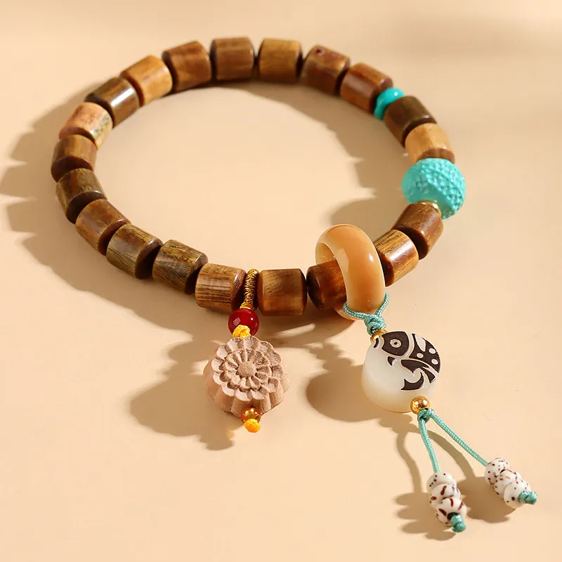 Wanshu Green Sandalwood Bracelets Unisex-6