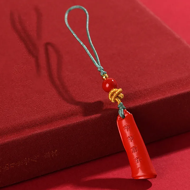 Wanshu Cinnabar Jade Pendants Unisex-4