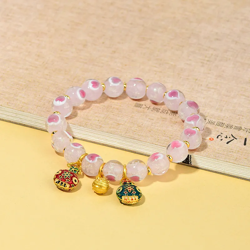 Wanshu Colored Glaze Jade Bracelets Women's-6