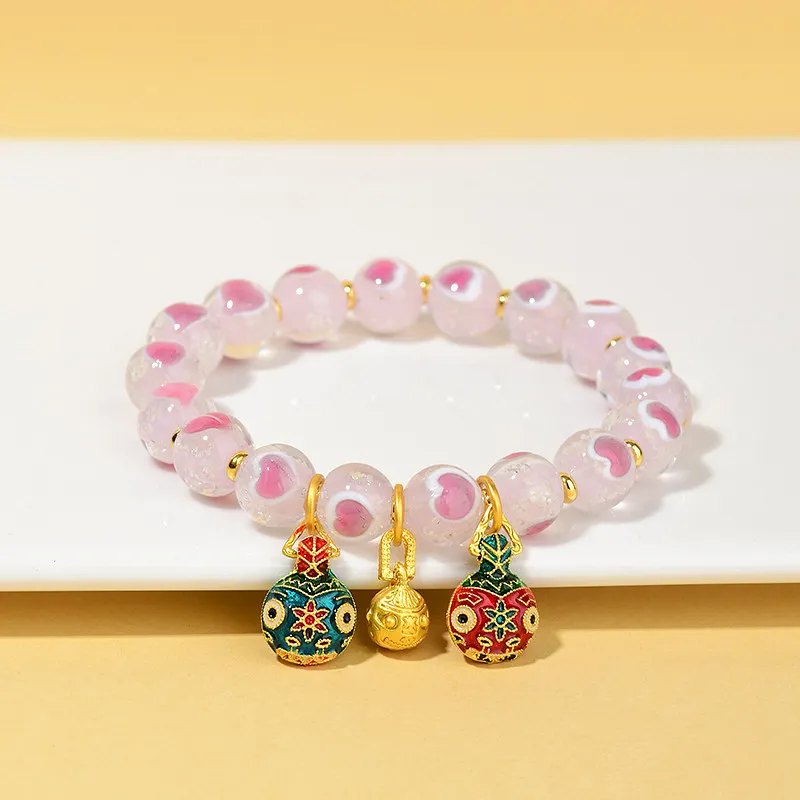 Wanshu Colored Glaze Jade Bracelets Women's-3